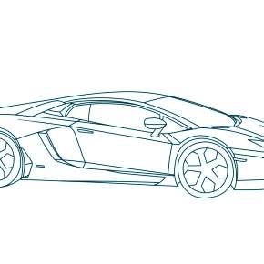 Раскраска Ламборджини