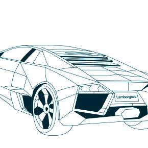 Раскраска Ламборджини
