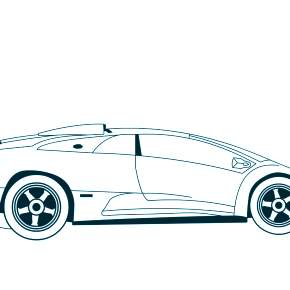 Раскраска Ламборджини