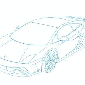 Раскраска Ламборджини