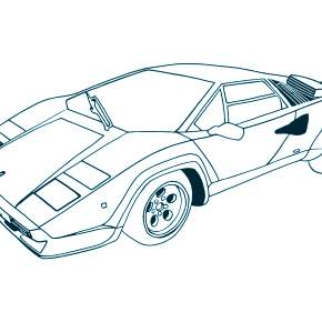 Раскраска Ламборджини
