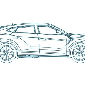 Раскраска Ламборджини