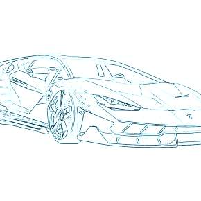 Раскраска Ламборджини