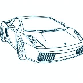 Раскраска Ламборджини