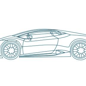Раскраска Ламборджини
