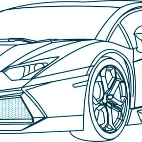 Раскраска Ламборджини