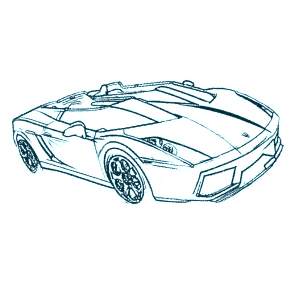 Раскраска Ламборджини