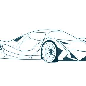 Раскраска Ламборджини