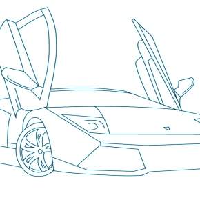 Раскраска Ламборджини