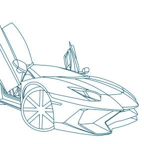 Раскраска Ламборджини