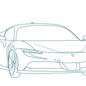 Раскраска Ламборджини