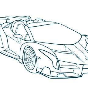 Раскраска Ламборджини