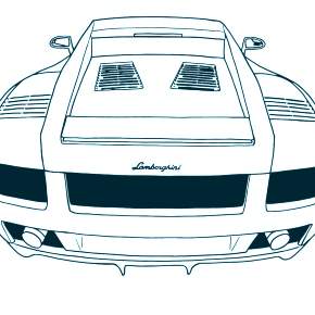 Раскраска Ламборджини