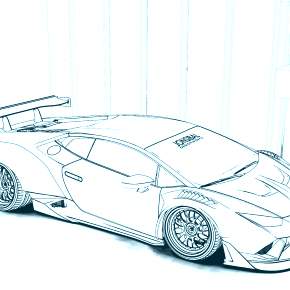 Раскраска Ламборджини