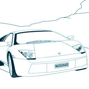 Раскраска Ламборджини