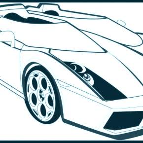 Раскраска Ламборджини