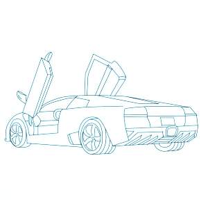 Раскраска Ламборджини