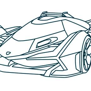 Раскраска Ламборджини