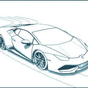 Раскраска Ламборджини