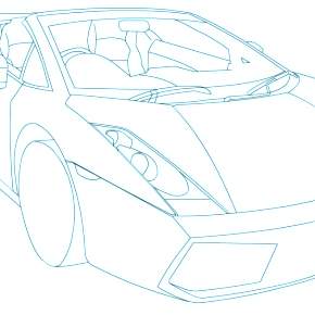 Раскраска Ламборджини