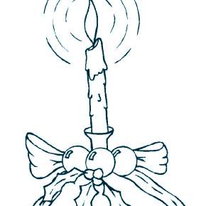 Раскраска елочные игрушки