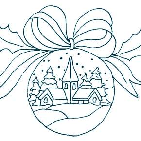 Раскраска елочные игрушки
