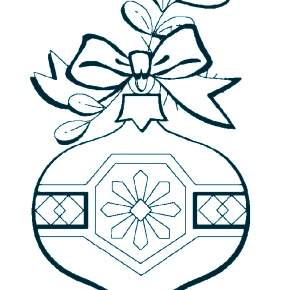 Раскраска елочные игрушки