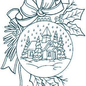 Раскраска елочные игрушки