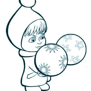 Раскраска елочные игрушки