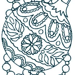 Раскраска елочные игрушки