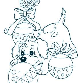Раскраска елочные игрушки