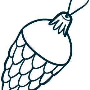 Раскраска елочные игрушки