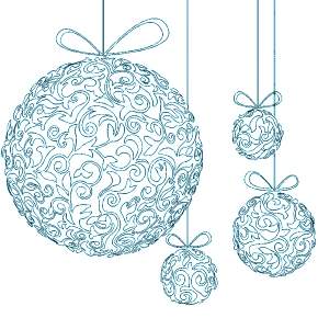 Раскраска елочные игрушки