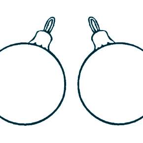 Раскраска елочные игрушки