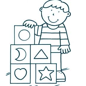 Раскраска кубики