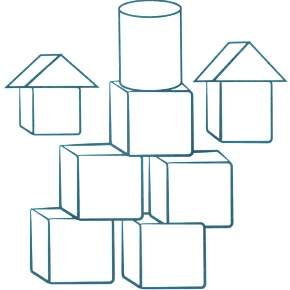 Раскраска кубики