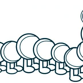 Раскраски Гусеница