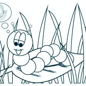 Раскраски Гусеница