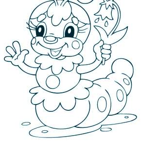 Раскраски Гусеница