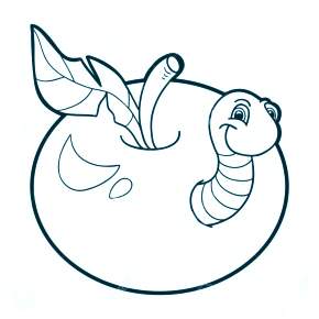 Раскраски Гусеница