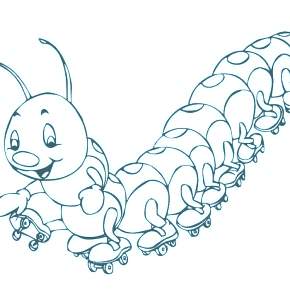 Раскраски Гусеница