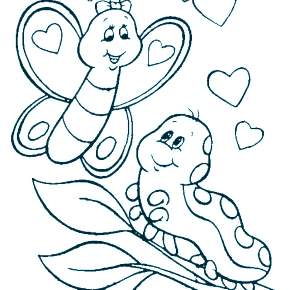 Раскраски Гусеница