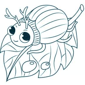 Раскраски Жуки