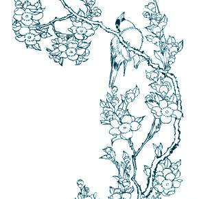 Раскраска цветущие деревья