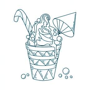 Раскраски мороженое