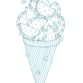 Раскраски мороженое