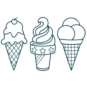 Раскраски мороженое