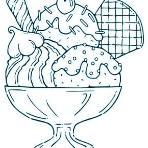 Раскраски мороженое