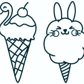 Раскраски мороженое