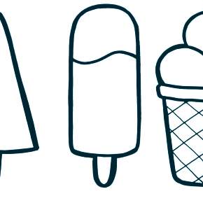 Раскраски мороженое